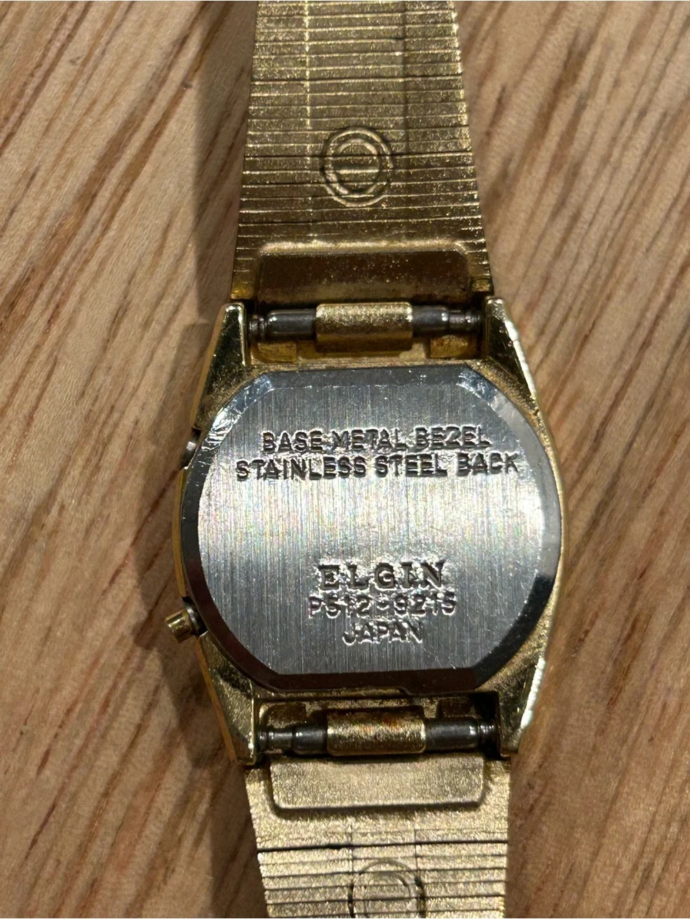 Gold Digital Slim Metal-Band Watch - Unbranded